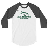 Le Moyne Club Soccer 3/4 sleeve raglan shirt