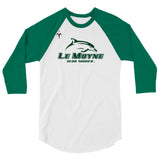 Le Moyne Club Soccer 3/4 sleeve raglan shirt