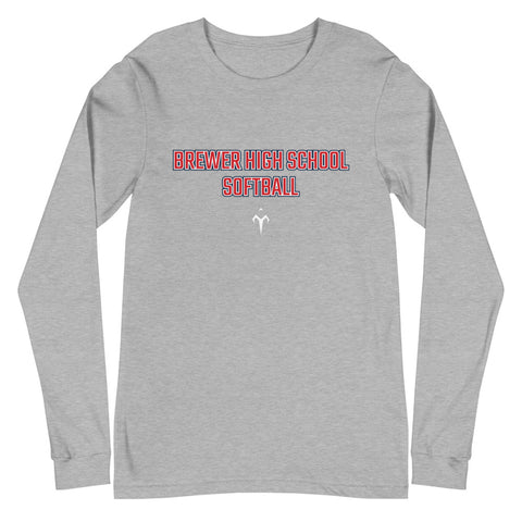 Brewer High School Softball Unisex Long Sleeve Tee