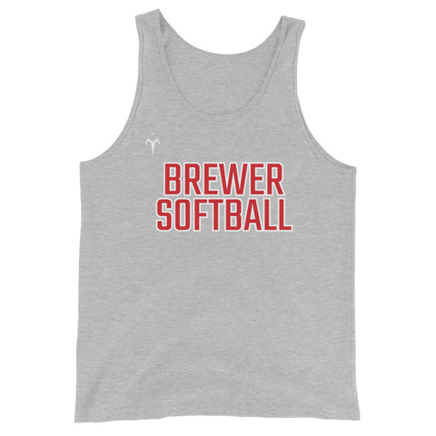 Brewer High School Softball Unisex Tank Top