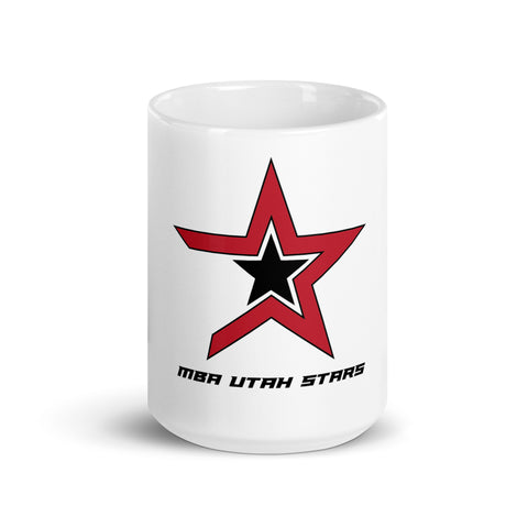 MBA Utah Stars White glossy mug