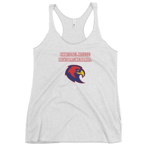 Christel House Boy's Basketball Women's Racerback Tank